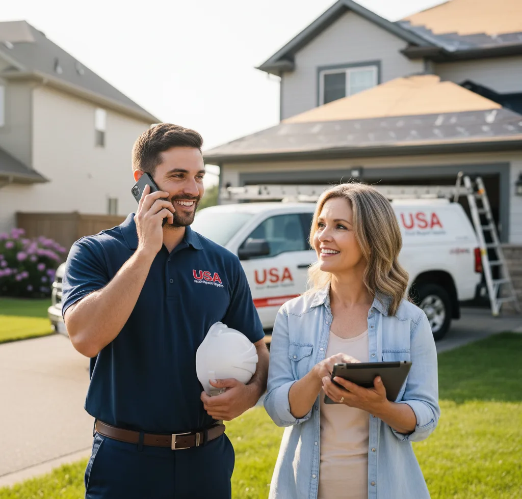 USA Roof Repair Experts customer support in Fayetteville